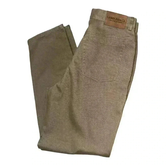 Lauren Ralph Lauren Womens Tan Straight Jeans, Size 12 - Picture 7 of 10